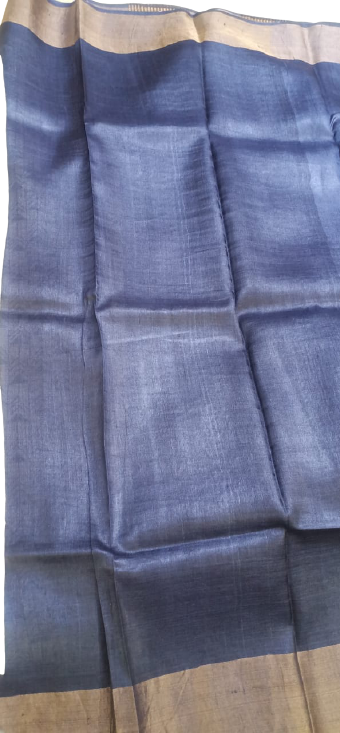Pure Tussar Silk print saree