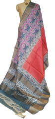 Pure Tussar Silk print saree