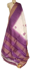 Pure Tussar Silk print saree