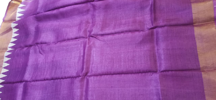 Pure Tussar Silk print saree