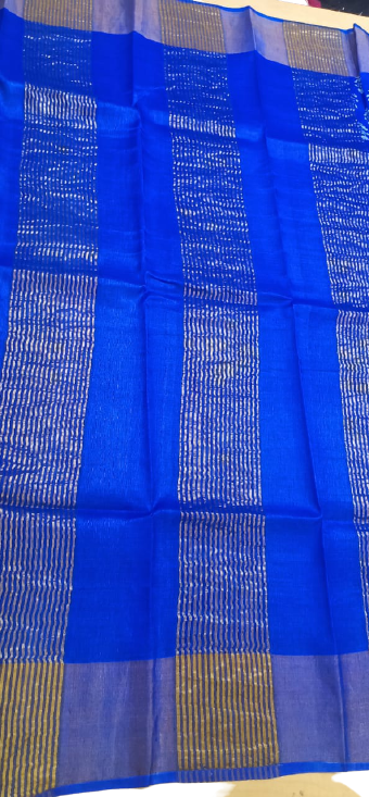 Pure Tussar Silk print saree