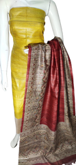 Tussar Madhubani Print Suit SILK ZONE