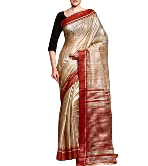 Pure Tussar Ghicha Silk Saree SILK ZONE