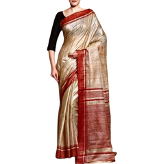 Pure Tussar Ghicha Silk Saree SILK ZONE