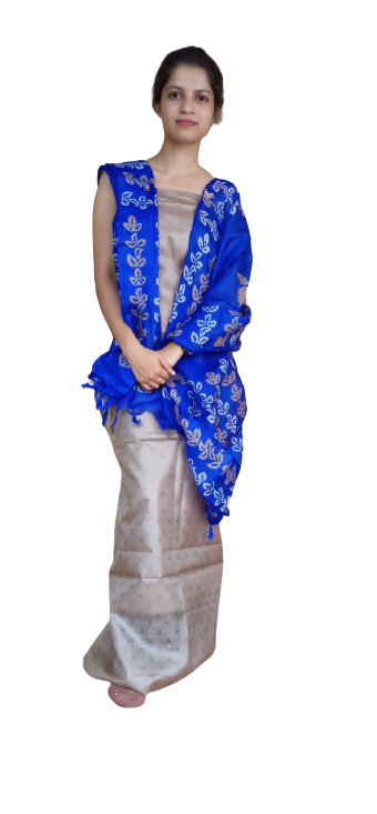 Tussar Silk Print Dupatta BASU