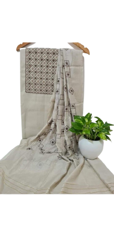Soft Silk Embroidery Suit M J HANDLOOM