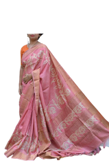 Pure Tussar Silk print saree