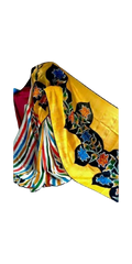 Murshidabad Silk Hand Painting Saree PLASH
