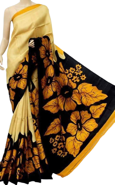 Bishnupuri Silk Hand Painting Saree PLASH