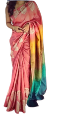Bishnupuri Silk Hand Painting Saree PLASH