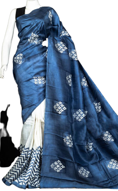 Bishnupuri Silk Hand Painting Saree PLASH