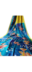 Bishnupuri Silk Hand Painting Saree PLASH