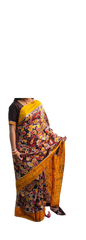 Bishnupuri Silk Hand Painting Saree PLASH