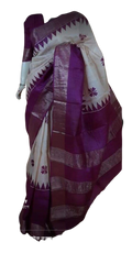 Bishnupuri Silk Hand Painting Saree PLASH
