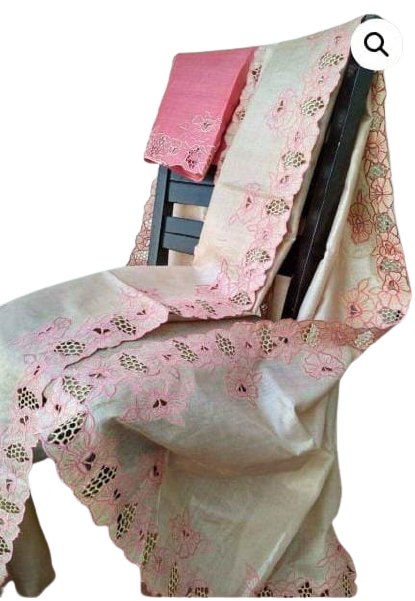 Tussar silk cutwork saree SILK ZONE