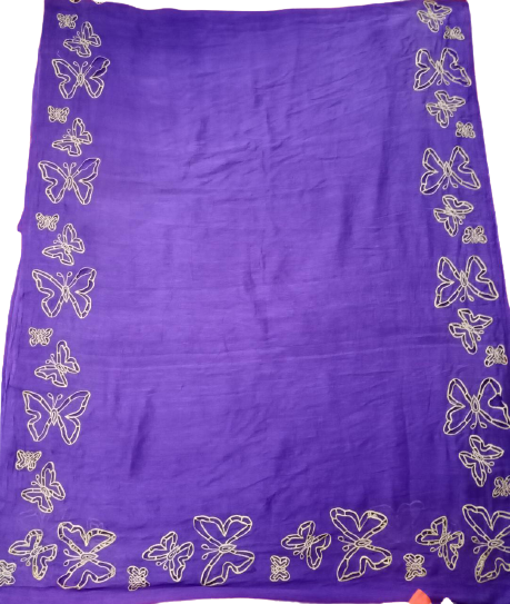 Tussar silk cutwork saree SILK ZONE