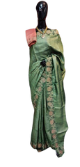 Tussar silk cotwork saree SILK ZONE