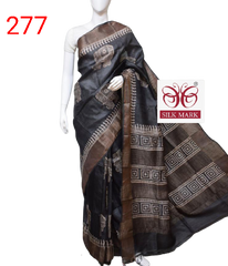 Pure Tussar Silk print saree