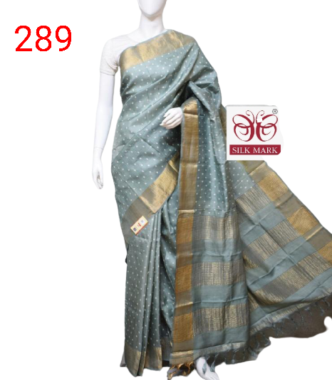 Pure Tussar Silk print saree