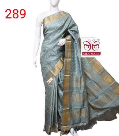 Pure Tussar Silk print saree