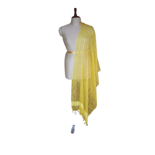 Organza jute dupatta M J HANDLOOMS