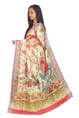 Linen digital print saree Yasir