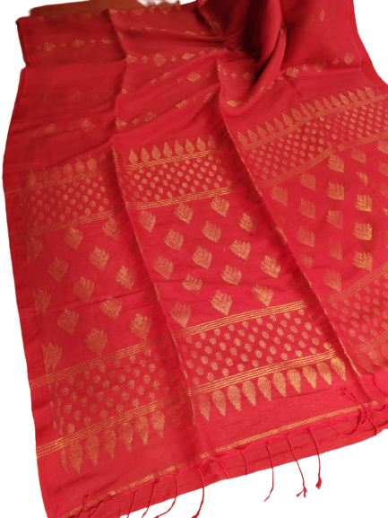 Linen embroidery saree SILK ZONE