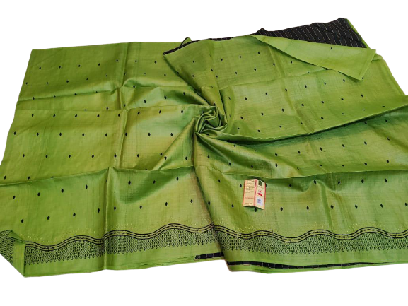 Tussar silk embroidery saree Dipak