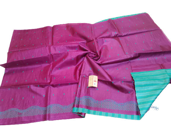 Tussar silk embroidery saree dipak