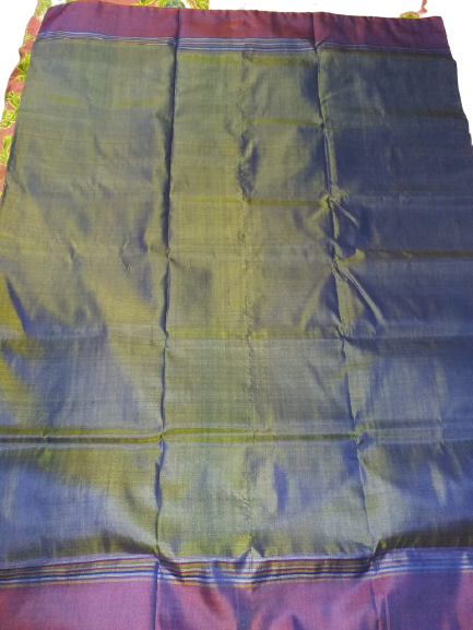 Tussar contrast saree Dipak
