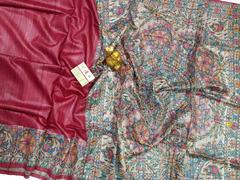 TUSSAR SILK PRINT SAREE