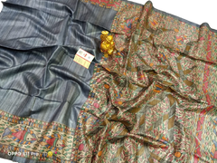 TUSSAR SILK PRINT SAREE