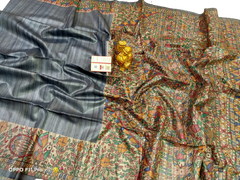 TUSSAR SILK PRINT SAREE