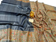 TUSSAR SILK PRINT SAREE