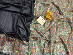 TUSSAR SILK PRINT SAREE