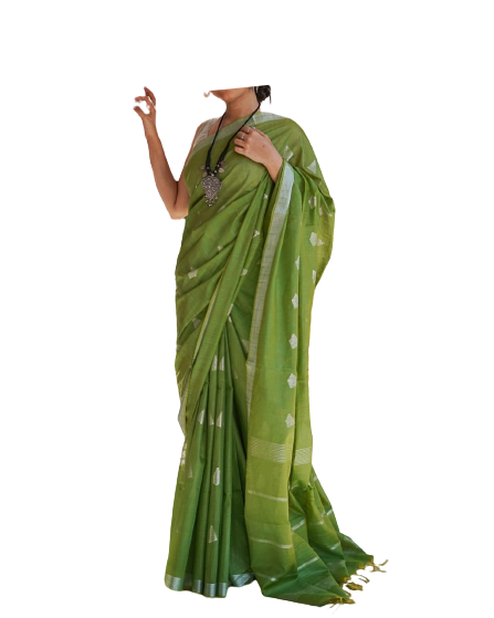 Viscose Silk Weaving Cutwork Saree SILK ZONE