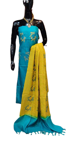 Tussar silk printed suit SILK ZONE