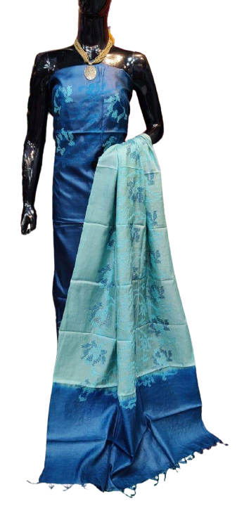 Tussar silk printed suit SILK ZONE