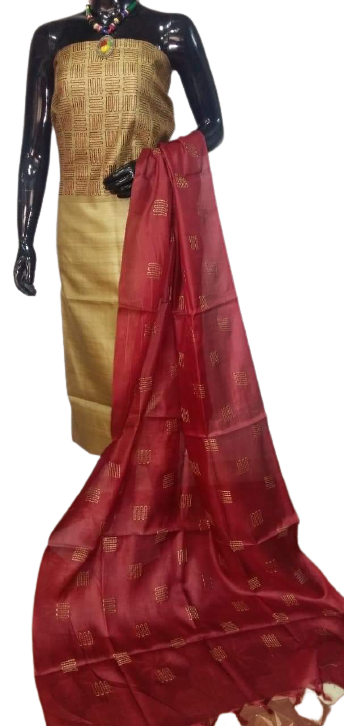 TUSSAR SILK PRINT SAREE