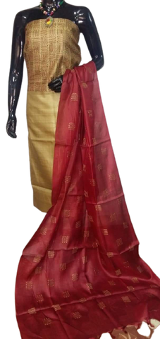 TUSSAR SILK PRINT SAREE