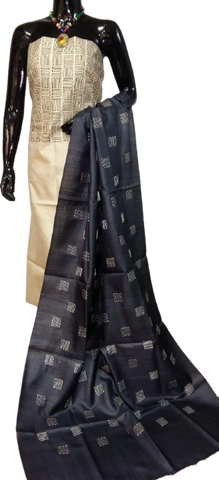 Tussar silk printed suit SILK ZONE