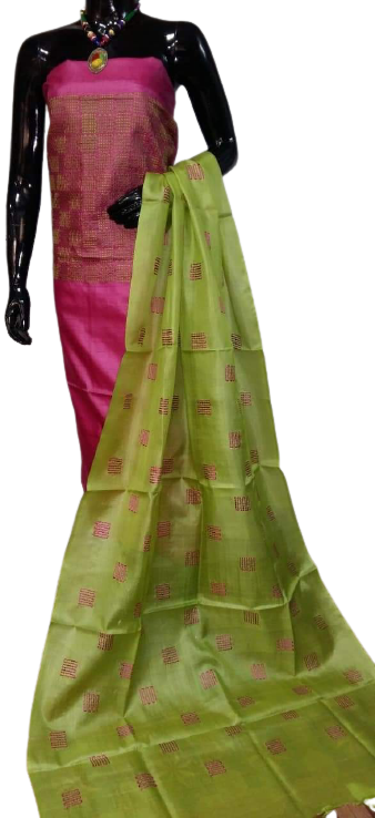 Tussar silk printed suit SILK ZONE