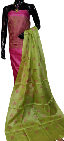 Tussar silk printed suit SILK ZONE