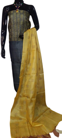 Tussar silk printed suit SILK ZONE