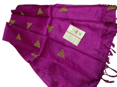 Tussar silk embroidery dupatta SILK ZONE