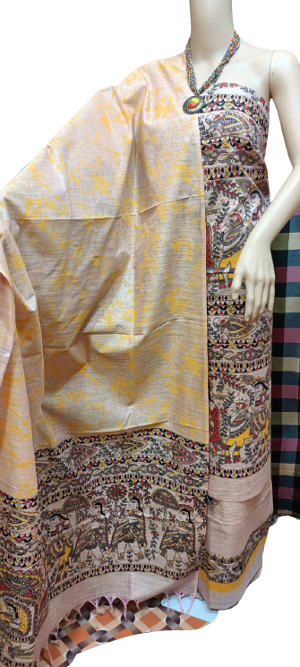 Cotton khadi madhubani suit SILK ZONE