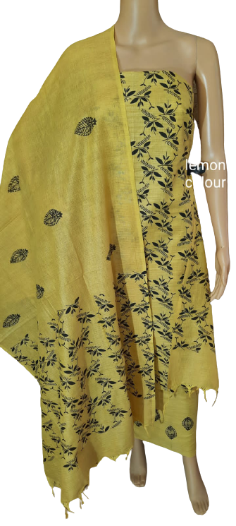 Cotton khadi madhubani suit SILK ZONE