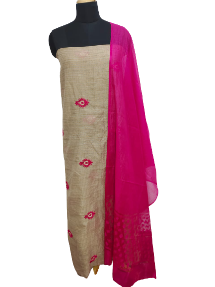 Handloom embroidery suit SILK ZONE