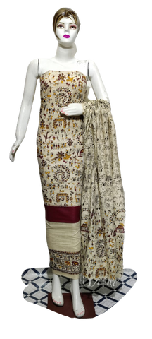 Cotton Khadi Discharge Print suit SILKZONE