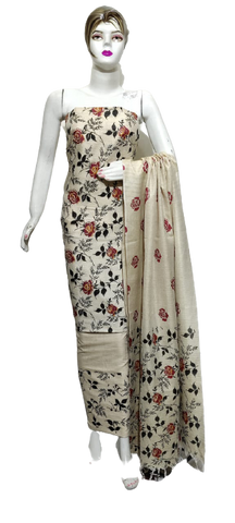 Cotton Khadi discharge print suit SILKZONE